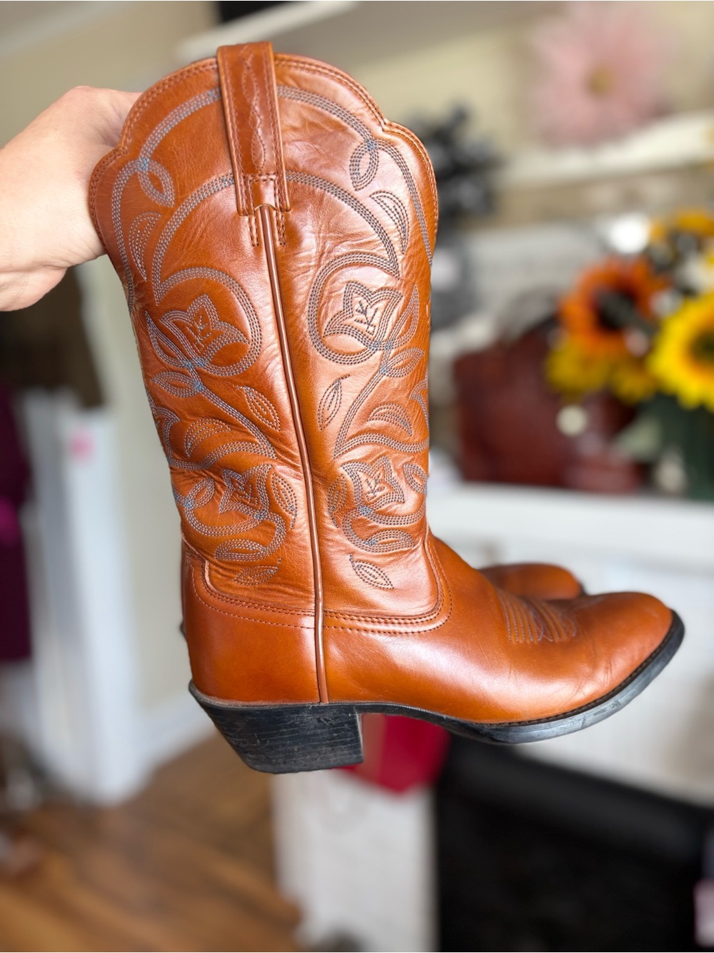 Ariat Women's Tan Leather Western Boots